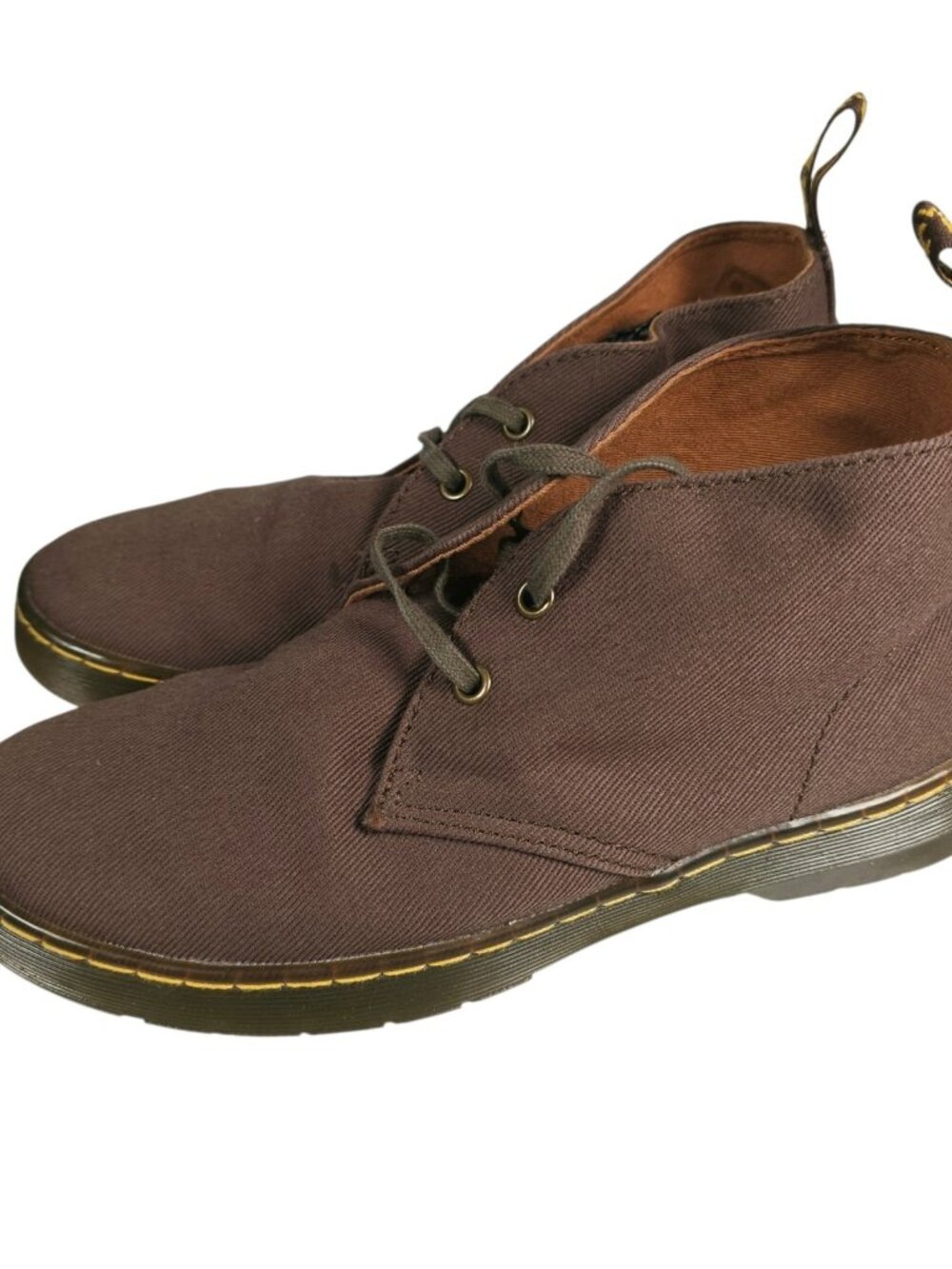 DR. MARTENS Mayport Brown Twill Canvas Desert Boot Men's 7 Women's 8